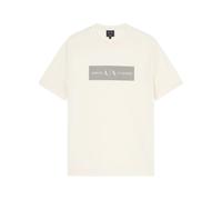 Armani Exchange - Crew Neck T-shirt - Homme - Tops - Beige - Taille: M