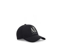 Armani Exchange Casquette baseball homme – visière incurvée, logo contrasté – Bleu TU