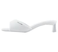 Armani Exchange Dalia Sandales à Talon Souple pour Femme avec Petit Logo, OP White, 40 EU