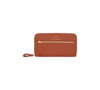 Armani Exchange Diane, Embossed Logo, Zip Around, Fermeture éclair Autour pour Femme, Noix de Coco, Taille Unique