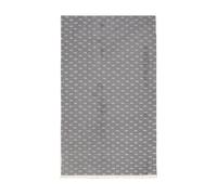 Armani Exchange - Écharpe en viscose jacquard avec logo et franges - Femme - Accessoires - Gris - Taille: ONE Size