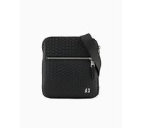 Armani Exchange Sacoche Elba Crossbody Monogramme synthétique Noir Homme Taille unique