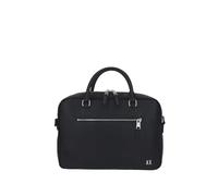 Armani Exchange Elba Essentials Mallette pour homme, avec logo sur tout le pourtour, double fermeture éclair, noir, Noir, Taille unique
