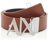 Armani Exchange Essenial, double face, metal logo plaque, ceinture,