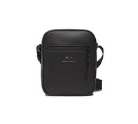 Armani Exchange Sac bandoulière noir, imitation de cuir, homme