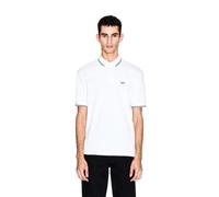 Armani Exchange Essential, Double Striped Sleeve and Collar Side Monogram Logo Polo Homme