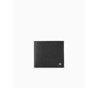 Armani Exchange Essential, Elba, Debossed Overall Logo, Portefeuille bi-Pliable pour Homme, Noir, Taille Unique