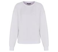 Armani Exchange Essential, Embroidered Logo Signature, Crewneck Maillot de survêtement, Blanc (Optic White), X-Large Femme