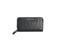 Armani Exchange Essential, Liz, Pebble, Embossed Logo, Accessoire Portefeuille de Voyage pour Femme, Noir, Taille Unique