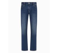 Armani Exchange Essential, Patch Logo Lettering Jeans, Bleu Denim, 40 Homme