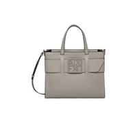 Armani Exchange Essential, Susie, Tone Logo Closure, Sac de Shopping Femmes, Brown Bass, Taille Unique