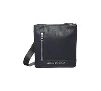 Armani Exchange Essentiel, Capri, Poche zippée en métal, Plat Homme, Bleu Marine, Einheitsgröße