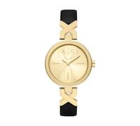 Armani Exchange Femme Analogique Quartz Montre avec Bracelet en Cuir AX5833