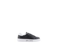 Armani Exchange, Femme, Chaussures, Noir, Taille: 39 EU Baskets Blanches Matériau Revêtu Semelle en Caoutchouc