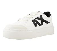 Armani Exchange Femme Kurt, Color Contrast, Chunky Sole Basket, Blanc cassé et Noir, 40.5 EU