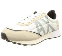 Armani Exchange Femme Motif géométrique serg Basket, OP White Grey, 41 EU