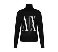 Armani Exchange, Femme, Pulls, Noir, Taille: 36 FR Pull en laine noir