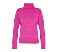 Armani Exchange, Femme, Pulls, Rose, Taille: 42 FR Pull Fuchsia Col Montant Tricot Léger