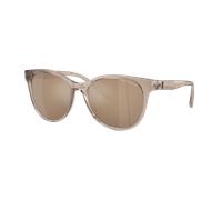 Armani Exchange Femme Sunglass AX4144SU - Couleur du Monture: Marron transparent brillant, Couleur de Lentille: Marron effet miroir Or