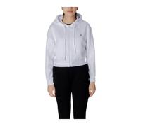 Armani Exchange, Femme, Sweatshirts et sweats à capuche, Blanc, Taille: 40 FR SweaT-shirt zippé à capuche