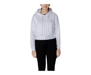 Armani Exchange, Femme, Sweatshirts et sweats à capuche, Blanc, Taille: 42 FR SweaT-shirt zippé à capuche