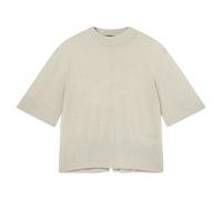 Armani Exchange, Femme, Tops, Beige, Taille: 40 FR Linen-viscose Mix Cut-out Top