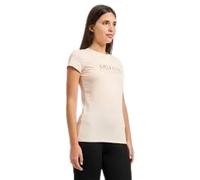 Armani Exchange, Femme, Tops, Rose, Taille: 36 FR Slim Fit Cotton T-shirt