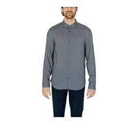 Armani Exchange - GeometricPrint Woven Shirt - Homme - Chemises - Gris - Taille: S