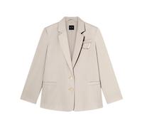 Armani Exchange - Giacca in crepe catenella - Femme - Vestes - Beige - Taille: 36 FR