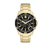 Armani Exchange Gold tone Watch For Men, Quartz Chronograph movement and 44mm Case Size with Stainless steel strap