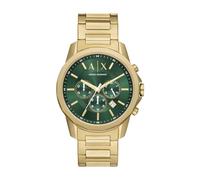 Armani Exchange Gold Tone Watch for Men, Quartz Chronograph Movement and 44mm Case Size with Stainless Steel Strap