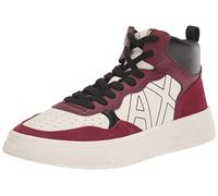 Armani Exchange Haut, Multicolore, Logo en Relief, Basket Homme, Blanc cassé, 39.5 EU