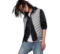 Armani Exchange Homme 100% Down, Front Logo, Elastic Waistband With Logo Gilet Surgilet, melange grey/navy, L EU