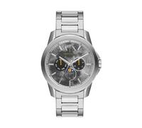 Armani Exchange Watch for Men, Quartz Multifunctional Movement and 44mm Case Size with Stainless Steel Strap