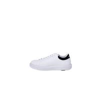 Armani Exchange Homme Actionleather,sidelogo,Laceup Basket, OP White Black, 40.5 EU