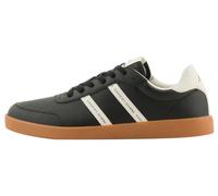 Armani Exchange Homme Berlin, Logo à Double Rayure Basket, Noir cassé, 43 EU