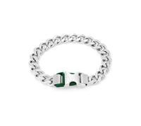 Armani Exchange Homme Bracelet en acier inoxydable avec fermoir à boucle, Argent Métallique, 9Lx9Wx4.5cm