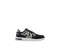 Armani Exchange Homme Dusseldorf Embossed Geometric Motifs Basket, D.Navy+N.Gray+Off WH, 46 EU