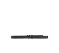 Armani Exchange Skinny Leather Logo Belt Ceinture, Noir (Noir/Fantôme-Noir/Phantom 43120), 40 Homme