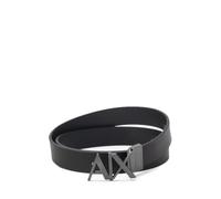 Armani Exchange Homme Everyday Logo Belt Ceinture Not Applicable, Noir (Black/Phantom - Black/Phantom 43120), 105 (Taille fabricant: 34)