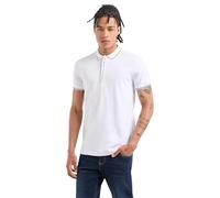 Armani Exchange Homme Hidden Buttons, Stretch Cotton Polo Not Applicable, Blanc (White 1100), Medium