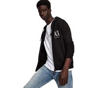 Armani Exchange Homme Icon Hoodie Sweat Shirt Capuche, Noir, L EU