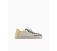 Armani Exchange Homme London Basket, Off White+Pale Hay, 43 EU