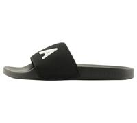 Armani Exchange Homme Mykonos, Kint Band, Big Logo Sandales Claquettes, Black OP White, 45 EU