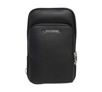Armani Exchange, Homme, Sacs, Noir, Taille: ONE Size Sac bandoulière en éco-cuir