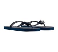 Armani Exchange Homme Semelle en Caoutchouc imprimée, Logo latéral Tongs, Bleu, 41 EU