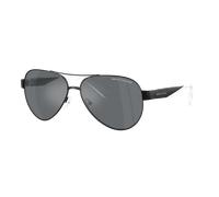 Armani Exchange Homme Sunglass AX2034S - Couleur du Monture: Noir mat, Couleur de Lentille: Effet miroir Noir