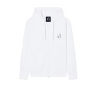 Armani Exchange, Homme, Sweatshirts et sweats à capuche, Blanc, Taille: XL SweaT-shirt zippé à capuche avec poches avant