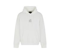 Armani Exchange, Homme, Sweatshirts et sweats à capuche, Blanc, Taille: XS Cotton Sweat à capuche