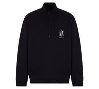 Armani Exchange, Homme, Sweatshirts et sweats à capuche, Bleu, Taille: 2XL Pull à col montant pour homme